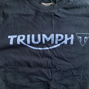 Triumph Navy Logo Tee for Men